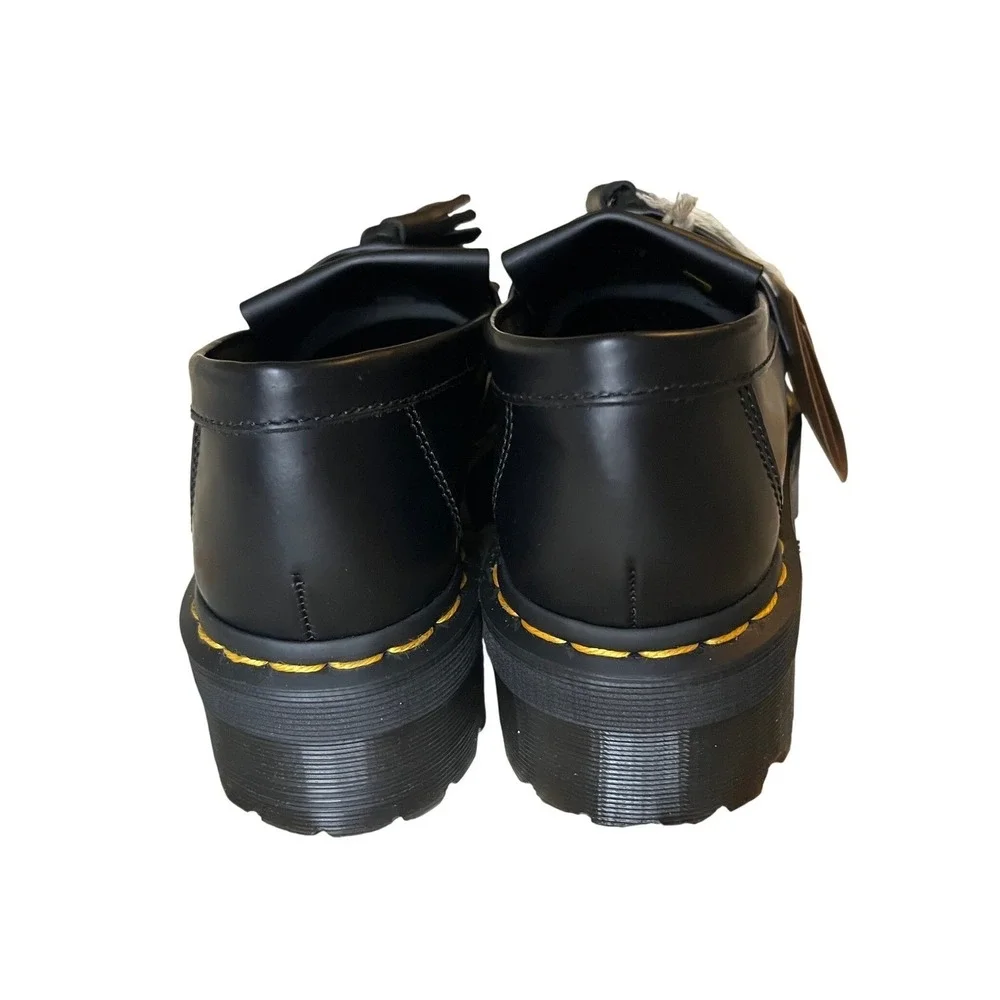 Dr. Martens Black Leather Platform Tassel Loafers - Picture 10 of 13